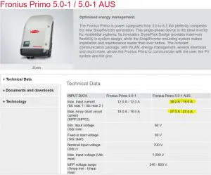 Fronius Primo AUS vs Fronius Primo INT Fronius solar inverter reviews