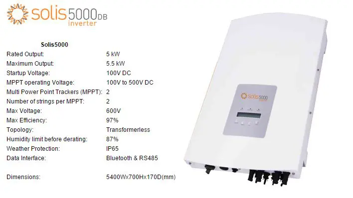solis solar inverter spec sheet review