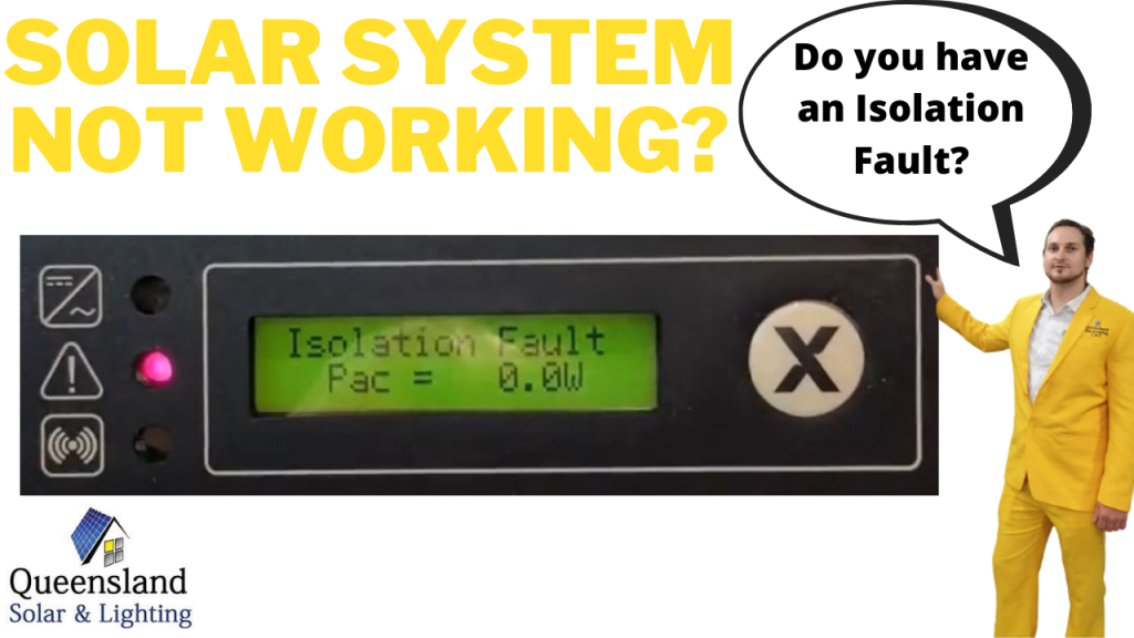solar isolation fault